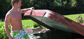 Hot tub accessories, cover lifter
